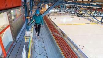 Hoch über dem Eisfeld