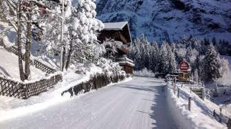 Blüemlisalp im Winter